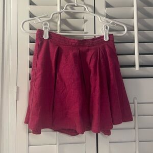 Hot pink Topshop pleated miniskirt size 0